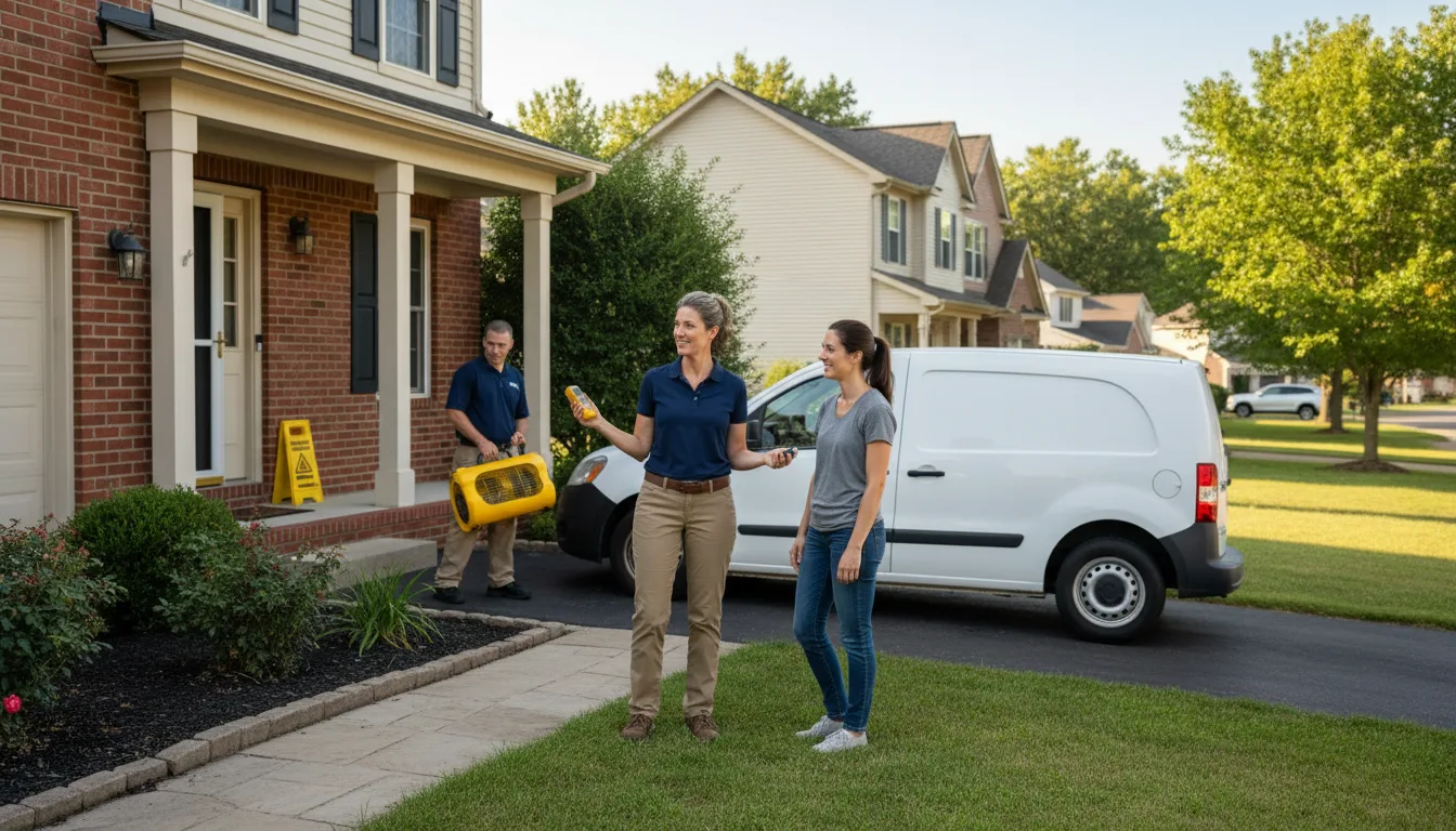 Residential water damage restoration in Garland City, AR